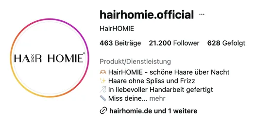 Instagram-Profil hairhomie.official